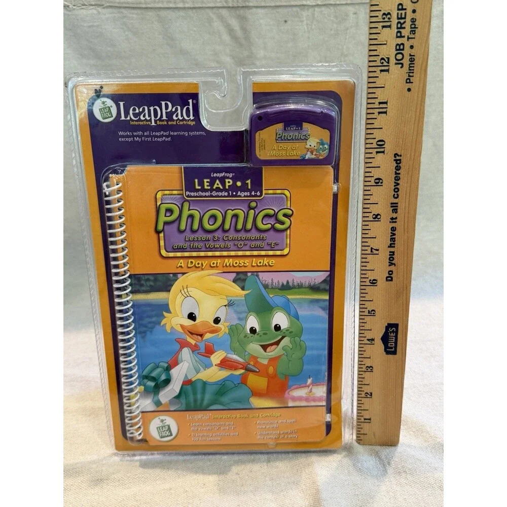 LeapFrog LeapPad Leap 1 Phonics A Day at Moss Lake Ages 4-6 Sealed NOS